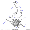 DRIVE TRAIN: FRONT GEARCASE MOUNTING - 2022 POLARIS RANGER XP 1000 NORTHSTAR ULTIMATE TRAIL BOSS