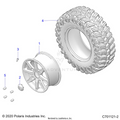 WHEELS: FRONT - 2020 POLARIS GENERAL XP 4 1000 RIDE COMMAND