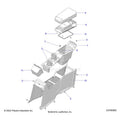BODY: CENTER CONSOLE REAR - 2024 POLARIS GENERAL XP 4 1000 ULTIMATE