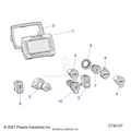 ELECTRICAL: DASH INSTRUMENTS & CONTROLS - 2023 POLARIS RANGER 570 CREW