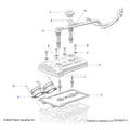 ENGINE: VALVE COVER THROTTLE BODY ADAPTOR &SPARK PLUGS - 2020 POLARIS GENERAL 1000 DELUXE EPS