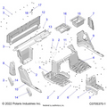 BODY: FLOOR REAR - 2022 POLARIS RANGER CREW XP 1000 WATERFOWL EVAP