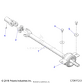 DRIVE TRAIN: MID PROP SHAFT - 2021 POLARIS GENERAL 4 1000 RIDE COMMAND