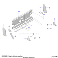 BODY: CAB FOAM & REAR PANEL - 2021 POLARIS RANGER CREW XP 1000 NORTHSTAR ULTIMATE