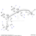 SUSPENSION: REAR STABILIZER BAR - 2022 POLARIS GENERAL XP 4 1000 DELUXE LIMITED LE TROY LEE