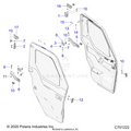 BODY: DOOR FRONT MOUNTING - 2022 POLARIS RANGER CREW XP 1000 NORTHSTAR ULTIMATE BIG GAME