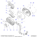 DRIVE TRAIN: CLUTCH COVER & DUCTING - 2022 POLARIS RANGER XP 1000 TRAIL BOSS EVAP