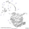 DRIVE TRAIN: MAIN GEARCASE MOUNTING - 2022 POLARIS RANGER XP 1000 NORTHSTAR ULTIMATE EVAP