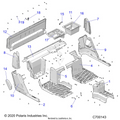 BODY: FLOOR REAR - 2021 POLARIS RANGER CREW XP 1000 EPS TEXAS EDITION CA