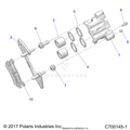 BRAKES: REAR CALIPER - 2022 POLARIS RANGER CREW XP 1000 NORTHSTAR ULTIMATE