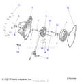 ENGINE: STATOR COVER & FLYWHEEL - 2022 POLARIS RANGER 570