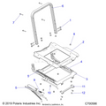 BODY: SLIDER DRIVERS SEAT - 2023 POLARIS RANGER 1000 PREMIUM EPS