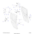 BODY: DOOR REAR MOUNTING - 2023 POLARIS RANGER CREW XP 1000 NORTHSTAR