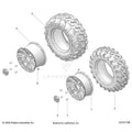 WHEELS: FRONT &REAR - 2025 POLARIS GENERAL 1000 PREMIUM