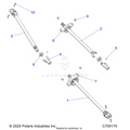 DRIVE TRAIN: FRONT MID REAR PROP SHAFT - 2022 POLARIS RANGER CREW XP 1000 TRAIL BOSS EVAP