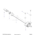 DRIVE TRAIN: MID PROP SHAFT - 2025 POLARIS GENERAL XP 4 1000 SPORT
