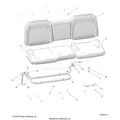 BODY: SEAT REAR - 2025 POLARIS RANGER 1000 XP CREW NORTHSTAR ULTIMATE TRAIL BOSS