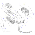 DRIVE TRAIN: CLUTCH COVER & DUCTING - 2026 POLARIS RANGER 1000 XP CREW TEXAS EDITION