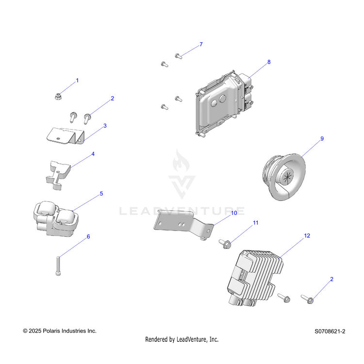 An Image of a Genuine Polaris Parts Schematic Diagram showing the schematic - ELECTRICAL: HARNESS COMPONENTS - 2026 POLARIS RANGER 1000 CREW EPS