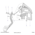 BRAKES: PEDAL - 2025 POLARIS GENERAL XP 4 1000 ULTIMATE