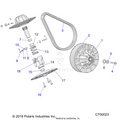 DRIVE TRAIN: SECONDARY CLUTCH - 2020 POLARIS RANGER XP 1000 EPS
