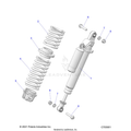 SUSPENSION: FRONT SHOCK MOUNTING - 2025 POLARIS XPEDITION ADV 5 NORTHSTAR