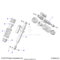 SUSPENSION: FRONT SHOCK MOUNTING - 2023 POLARIS GENERAL XP 4 1000 PREMIUM