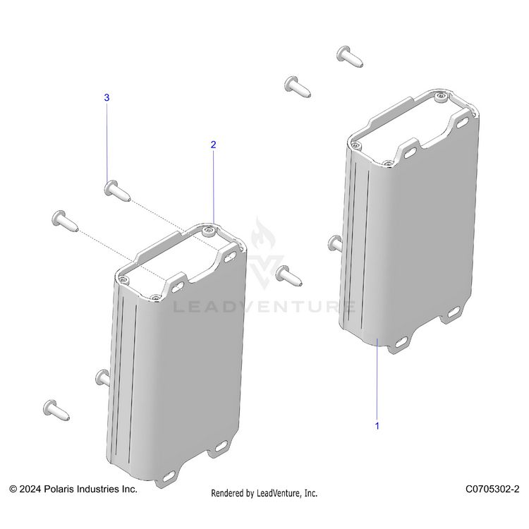 An Image of a Genuine Polaris Parts Schematic Diagram showing the schematic - ELECTRICAL: AUDIO AMPS - 2024 POLARIS XPEDITION XP5 ULTIMATE