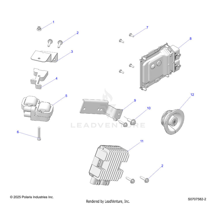 An Image of a Genuine Polaris Parts Schematic Diagram showing the schematic - ELECTRICAL: HARNESS COMPONENTS - 2026 POLARIS RANGER 1000 EPS