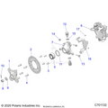 SUSPENSION: FRONT HUB - 2022 POLARIS GENERAL 1000 PREMIUM EPS