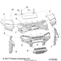 BODY: HOOD & FRONT FACIA - 2021 POLARIS RANGER XP 1000 HIGH LIFTER