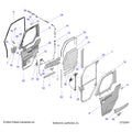 BODY: DOOR FULL POWER - 2025 POLARIS RANGER 1000 XP CREW NORTHSTAR PREMIUM TIP OUT WINDSHIELD