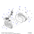 DRIVE TRAIN: CLUTCH COVER & DUCTING - 2022 POLARIS RANGER 570
