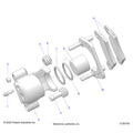 BRAKES: REAR CALIPER - 2023 POLARIS RANGER 570 FULL SIZE