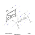 CHASSIS: CAB FRAME - 2025 POLARIS RANGER 1000 XP NORTHSTAR PREMIUM TIP OUT WINDSHIELD