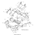 BODY: HOOD & FRONT FASCIA - 2016 POLARIS RANGER 800 6X6