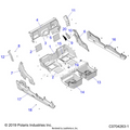 BODY: REAR CLOSEOFF FENDERS AND FLOOR - 2022 POLARIS GENERAL 4 1000 PREMIUM EPS