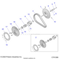 DRIVE TRAIN: SECONDARY CLUTCH - 2021 POLARIS RANGER CREW XP 1000 EPS HIGH LIFTER