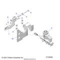 BRAKES: PEDAL & MASTER CYLINDER - 2022 POLARIS RANGER CREW 570 RIDE COMMAND