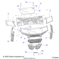 BODY: HOOD & FRONT FACIA - 2021 POLARIS RANGER CREW 1000 EPS