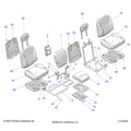 BODY: SEAT REAR - 2024 POLARIS RANGER XD 1500 PREMIUM CREW