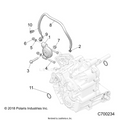 DRIVE TRAIN: MAIN GEARCASE MOUNTING - 2020 POLARIS RANGER CREW 1000 EPS FULL SIZE
