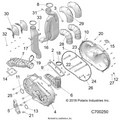 DRIVE TRAIN: CLUTCH COVER & DUCTING - 2020 POLARIS RANGER XP 1000 BACK COUNTRY FACTORY CHOICE