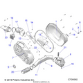 DRIVE TRAIN: CLUTCH COVER & DUCTING - 2020 POLARIS RANGER CREW 1000 FULL SIZE EPS FO