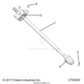 DRIVE TRAIN: FRONT PROP SHAFT - 2019 POLARIS RANGER XP 1000 EPS