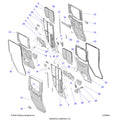 BODY: DOOR REAR CRANK - 2025 POLARIS RANGER 1000 XP CREW NORTHSTAR ULTIMATE TRAIL BOSS
