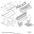 OPTION: ROOF SPORT CLOSEOFFS FLOOR HOOD LINER & DASH - 2020 POLARIS RANGER XP 1000 FACTORY CHOICE