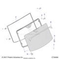 BODY: WINDSHIELD FIXED - 2020 POLARIS RANGER XP 1000 NORTHSTAR FACTORY CHOICE
