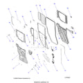 BODY: DOOR REAR CRANK - 2025 POLARIS RANGER 1000 XP CREW NORTHSTAR TEXAS EDITION