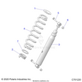 SUSPENSION: REAR SHOCK MOUNTING - 2022 POLARIS RANGER CREW XP 1000 EPS TEXAS EDITION CA